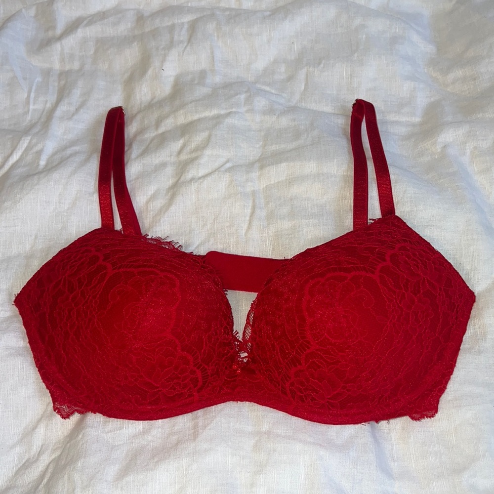 Victoria Secret Red Lace Bra